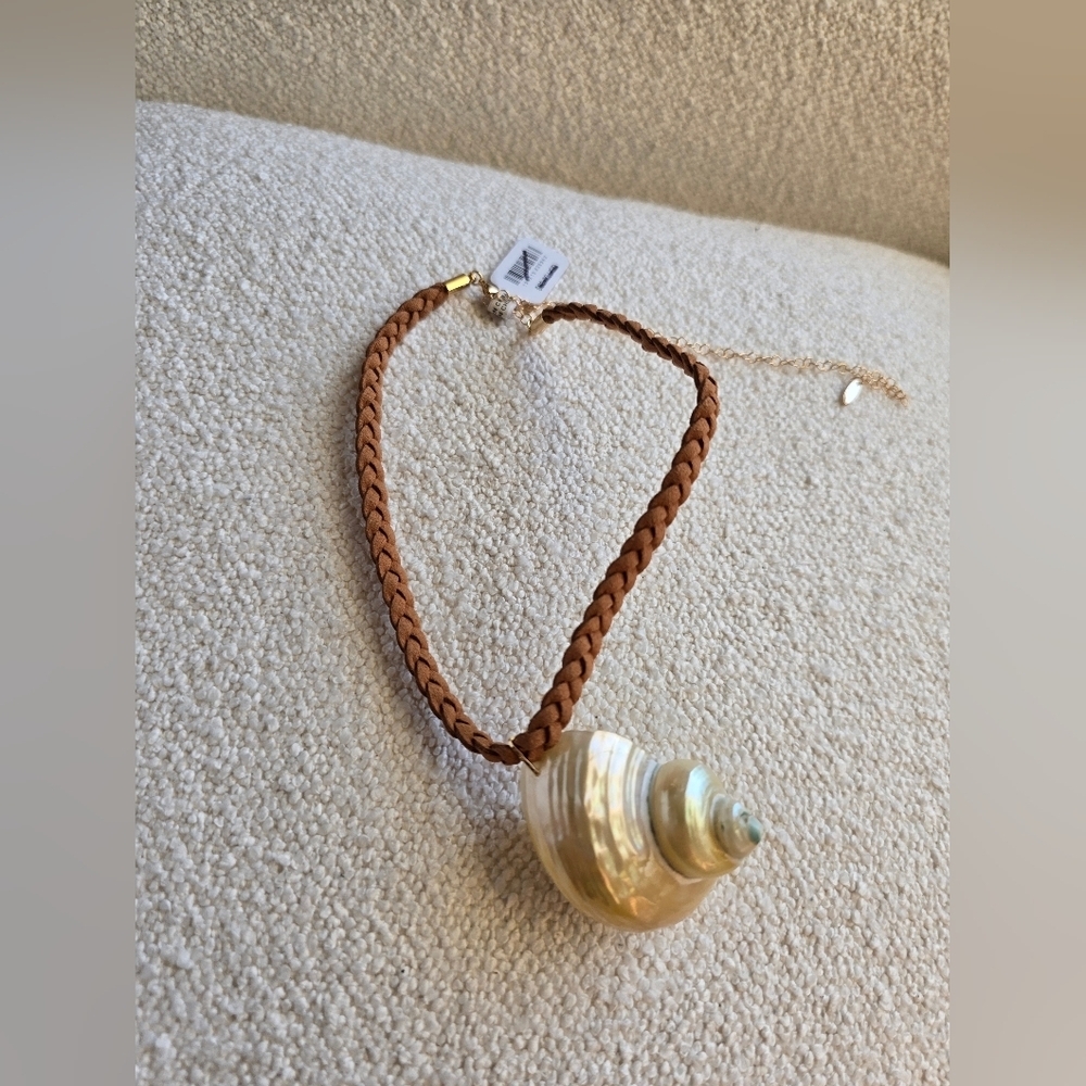 NWT! Free People × Serafina, Sara Choker, Neutral Tan, $38 - Picture 5 of 11